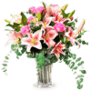 bouquet de fleur lys et rose