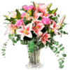 bouquet de fleur lys et rose