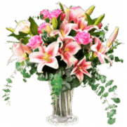 bouquet de fleur lys et rose