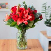 Éclat automnal : Lys et Roses – Image 3