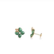 Alternative view of BOUCLES D'OREILLES HORTENSIA "EDEN" - CHAUMET