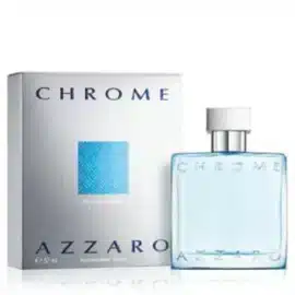 Découvrez Azzaro Chrome For Him Eau de Toilette 50ml, une fragrance raffinée qui incarne la masculinité moderne. Avec ses notes fraîches d'agrumes, de musc et de bois, ce parfum captivant est conçu pour les hommes confiants et élégants. Son flacon emblématique, d'un bleu vif et lumineux, reflète l'énergie et la fraîcheur de ce parfum.