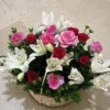 Panier Roses et lys