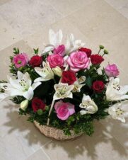 Panier Roses et lys