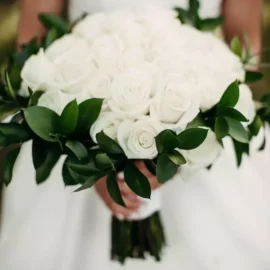 bouquet de mariée blanc